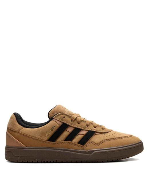 Adidas Brown Tyshawn 2 "Mesa/Core/Gum" Sneakers for men