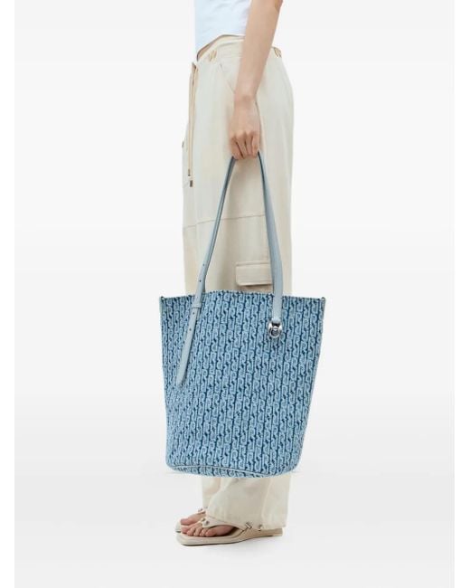 Borsa Tote di Rabanne in Blue