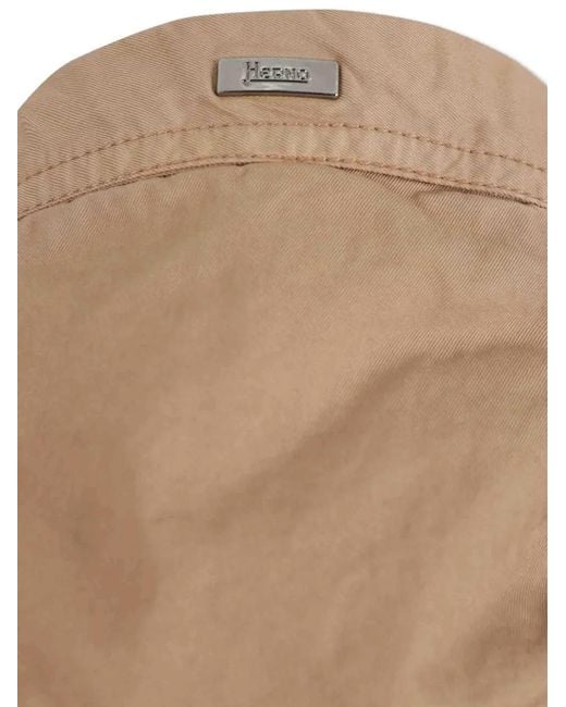 Herno Natural Veste Multi-Poches À Capuche for men