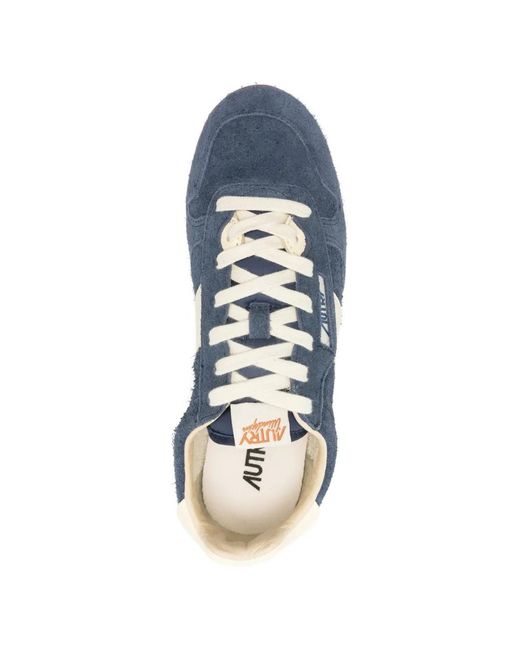 Autry Blue Baskets Windspin En Daim