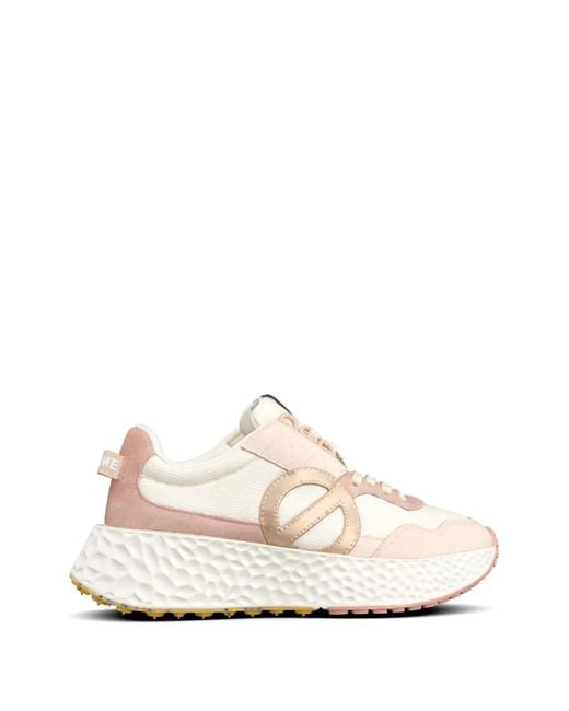 No Name White Logo Appliqué Sneakers