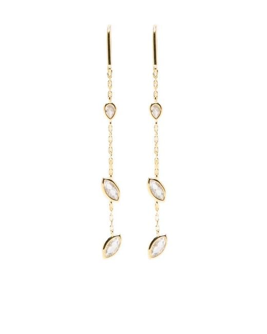 Maria Black White Swift 02Chain Embellished Earrings