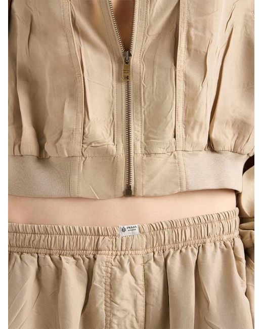 Prada Natural Old Silk Pants