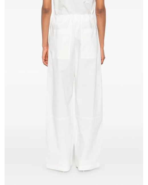 Pantalones Uma con cordón Paris Georgia de color White