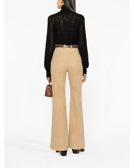 Etro Black Cable-Knit Roll-Neck Jumper