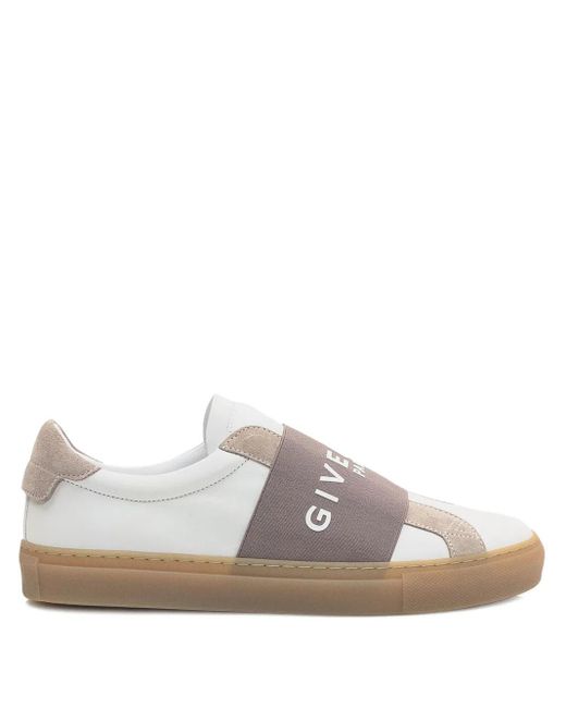 Sneakers Con Banda Logata di Givenchy in White