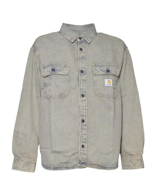 Chemise En Jean À Patch Logo Carhartt pour homme en coloris Gray