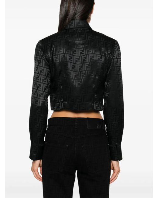 Fendi Black Ff Denim Jeans