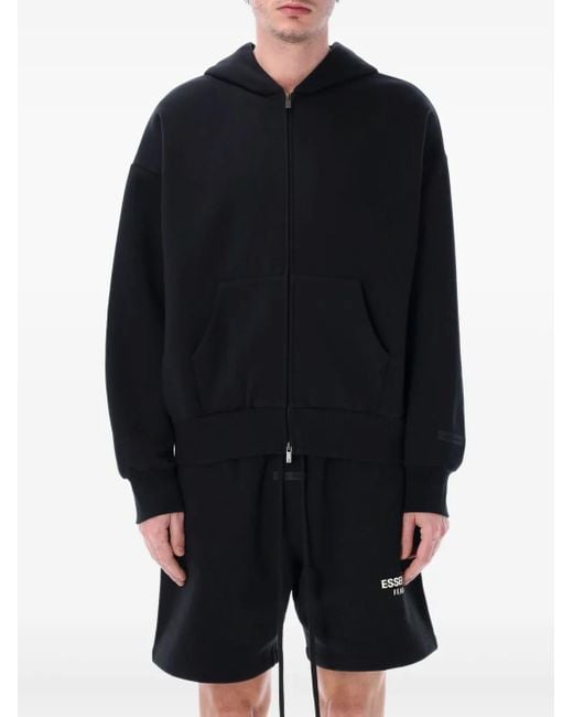 Fear Of God Blue Hoodie Aus Fleece
