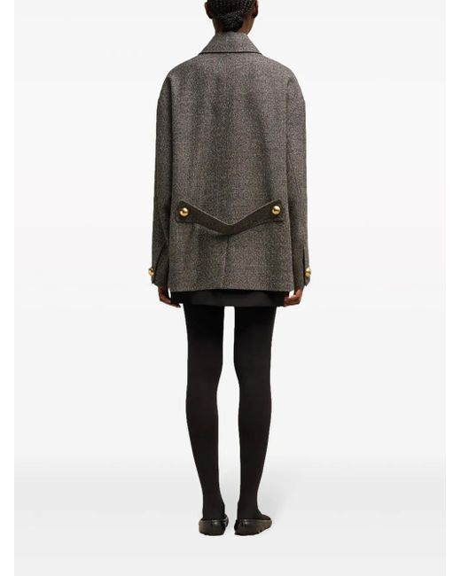 AMI Jas Met Ceintuur in het Gray