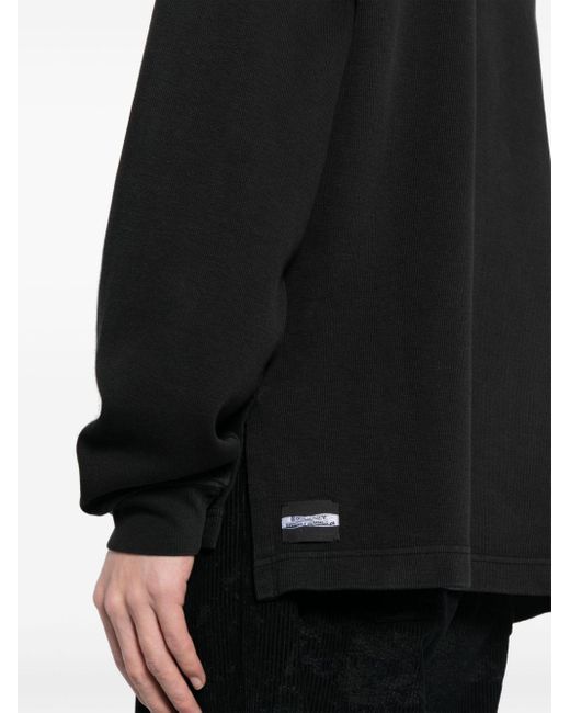 Our Legacy Half-zip Cotton Sweatshirt in het Black voor heren