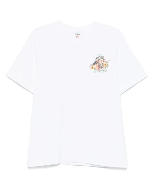 Casablanca Printed T-Shirt in White für Herren