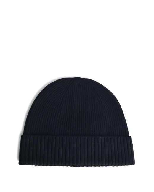 Seven Gauge Blue Gerippte Beanie