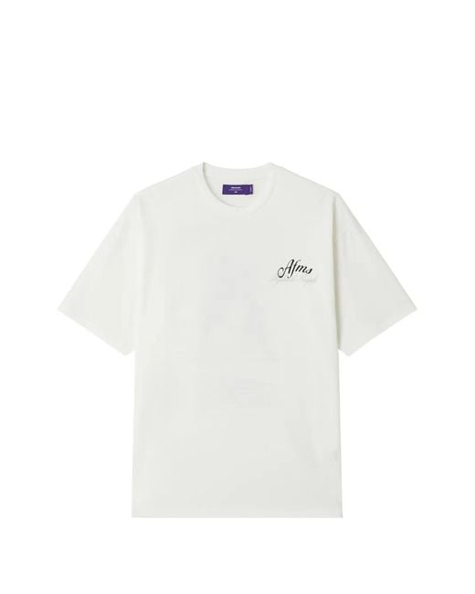 AFTERMATHS White Graphic-Print T-Shirt for men