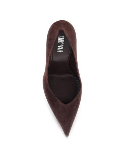 Paris Texas Brown Lidia Pointed-Toe Heeled Pumps