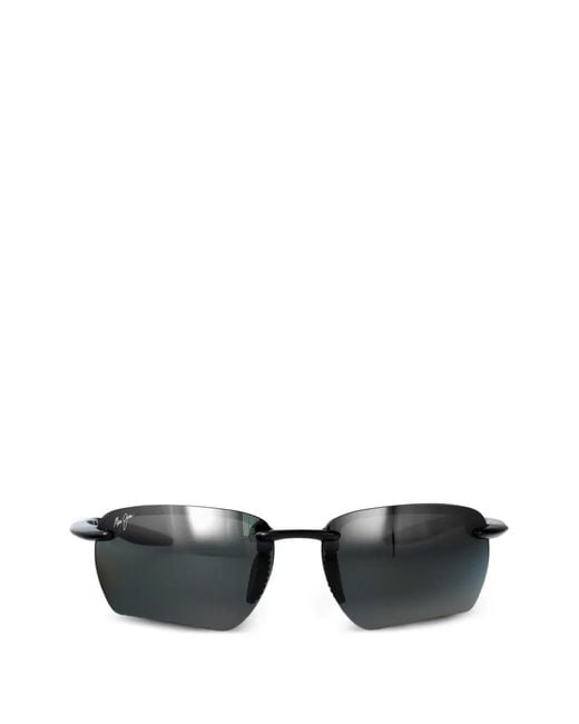 Maui Jim Black Rimless Rectangle-Frame Sunglasses for men