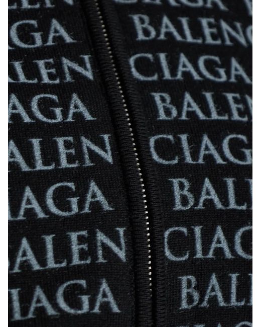 Balenciaga Blue Printed Hoodie