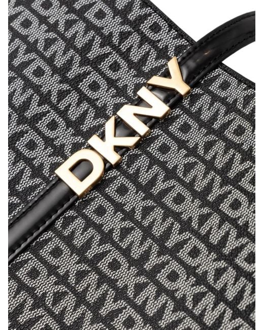 Sac Cabas À Plaque Logo DKNY en coloris Black