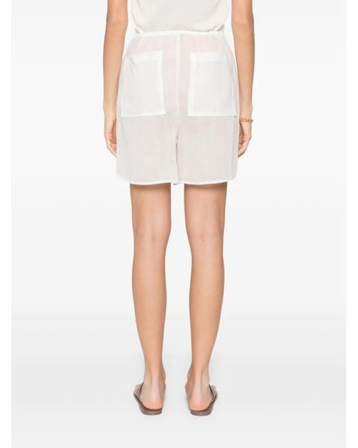 Totême  White Summer Shorts