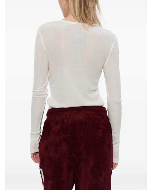 Top De Lana Con Detalle De Botón Samsøe & Samsøe de color White