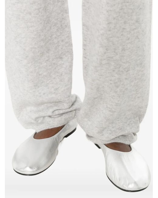 AYA MUSE Broek Van Kasjmierblend in het White