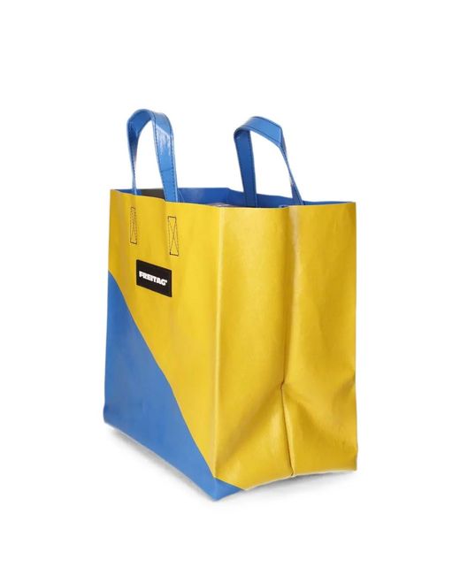 Freitag Yellow Logo-Patch Tote Bag for men
