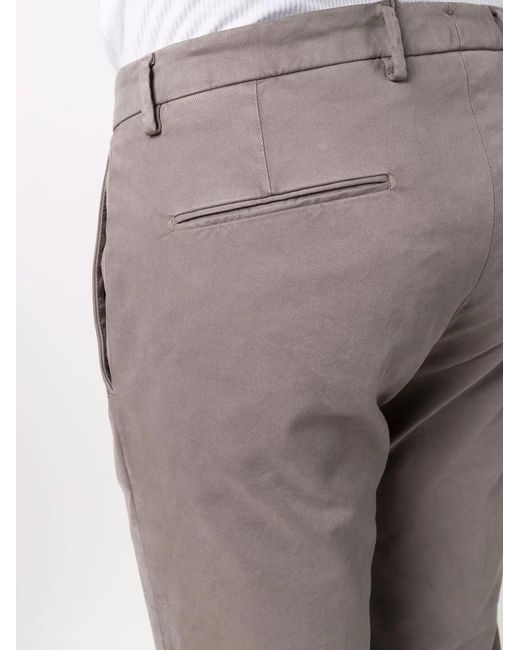 Briglia 1949 Gray Straight-Leg Chino Trousers for men