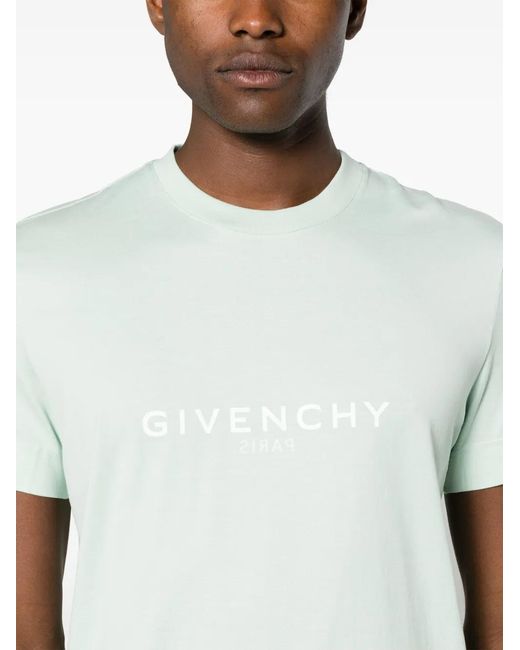 Givenchy White Logo Cotton T-shirt for men