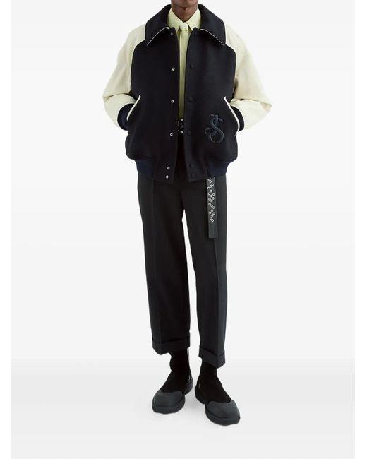 Jil Sander Black Two-Tone Jacket for men