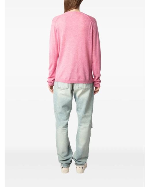 Zadig & Voltaire Pink Rivy Sweater