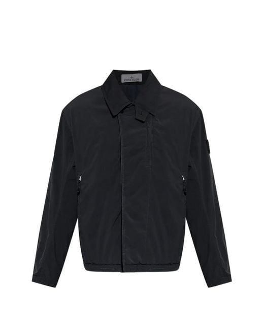 Stone Island Jack Met Logo-Patch in het Blue voor heren