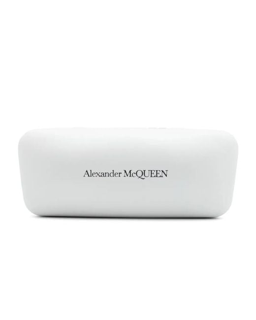 Alexander McQueen Caravan-Sonnenbrille Aus Metall Mit Floating Skull in Metallic für Herren