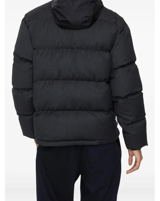 Burberry Black Wool Snowdon Puffer Jacket for men