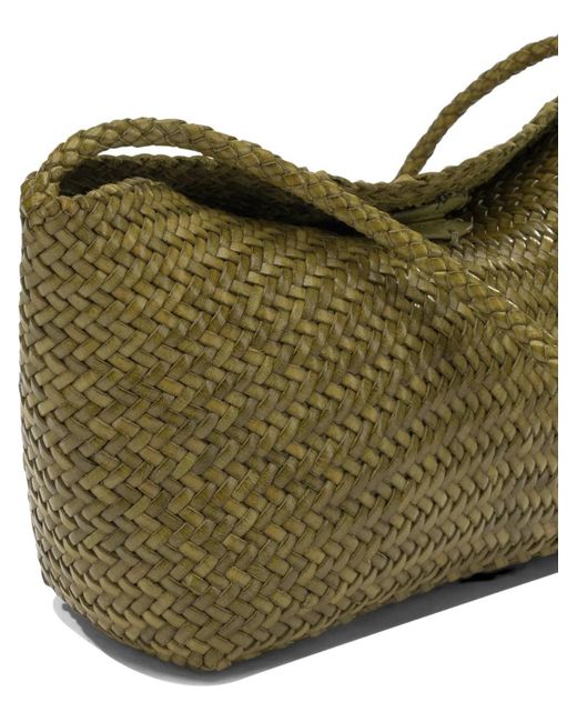 Borsa Tote Corsina di Dragon Diffusion in Green