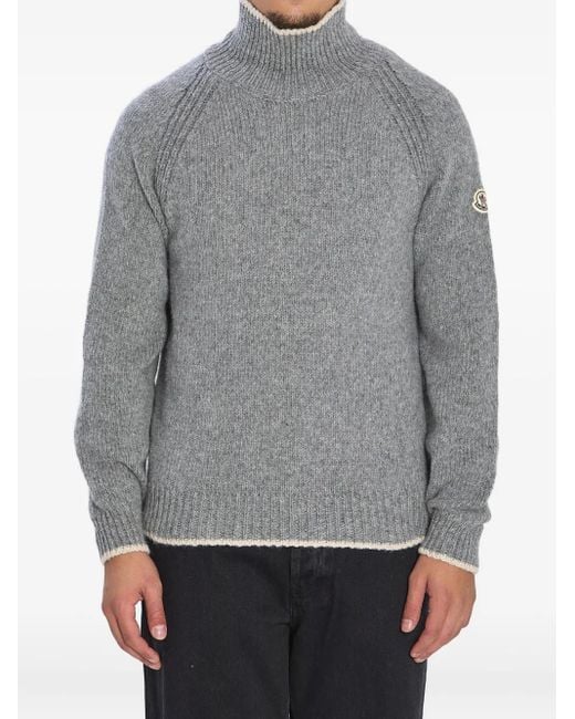 Moncler Pullover mit Stehkragen in Gray für Herren