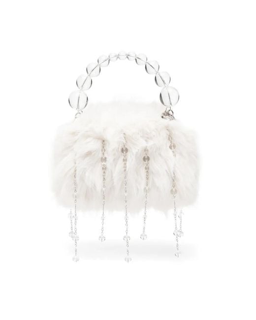 Rockfish White X Susan Fang Furry Tote Bag