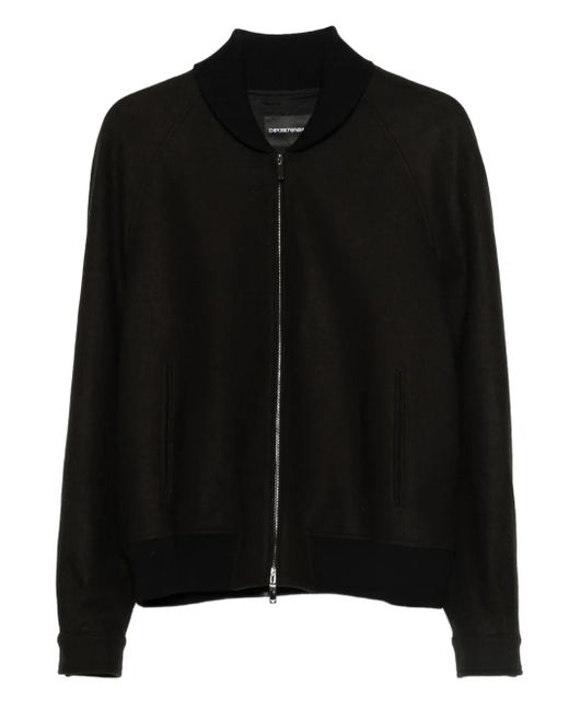 Emporio Armani Black Blouson Jacket Clothing for men