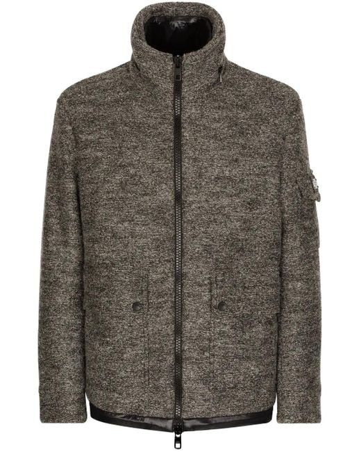 Dolce & Gabbana Brown Jacket With Logo for men