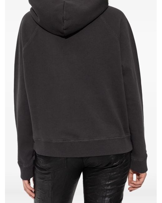 Felpa Con Stampa E Cappuccio di Zadig & Voltaire in Black