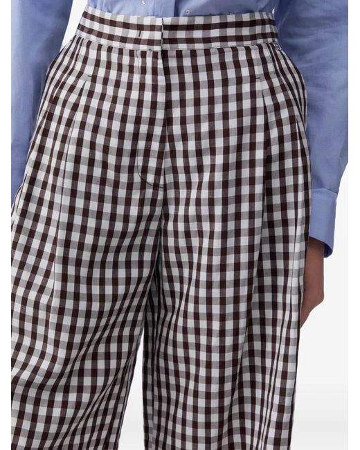 Liu Jo White Gingham Bermuda Shorts