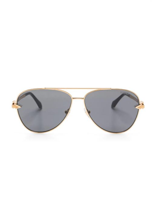 Lunettes De Soleil À Monture Pilote Versace pour homme en coloris Gray