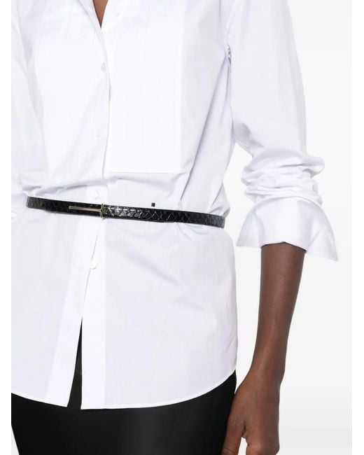 Fendi Blouse Met Knopen in het White