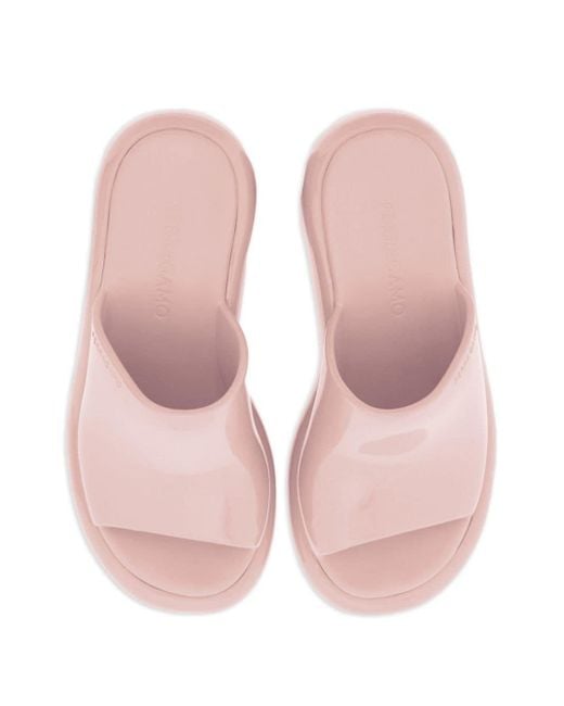 Ferragamo Pink 55mm Open-toe Mules