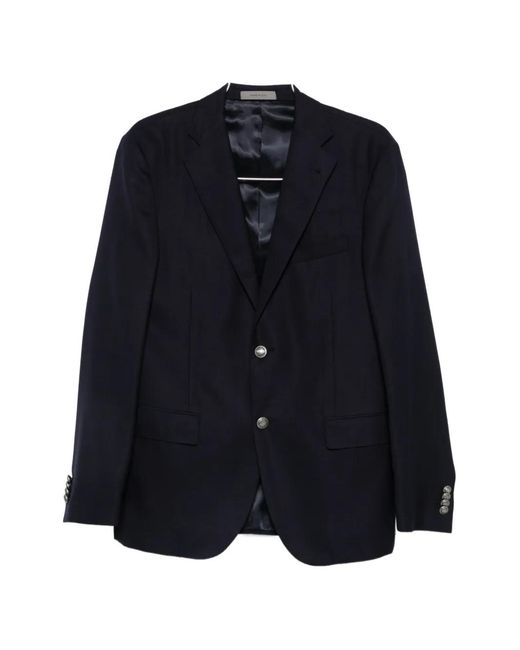 Corneliani Black Academy Light Single-Breasted Jacket for men