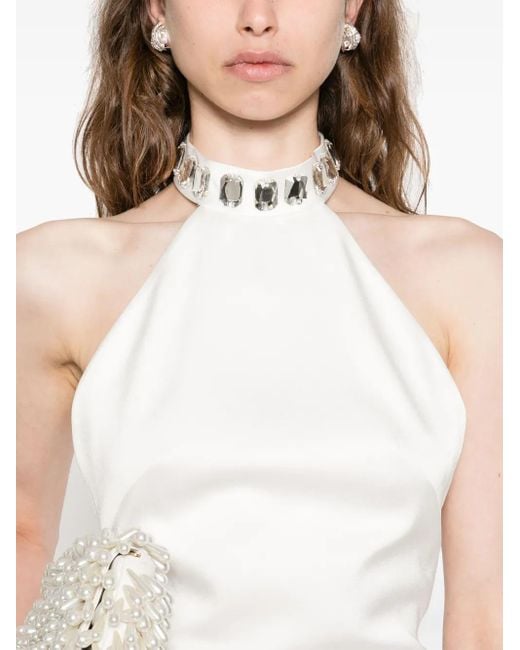 SILK LOVE & LACE Women's White Estela Dress - www.eharrisgallery.com