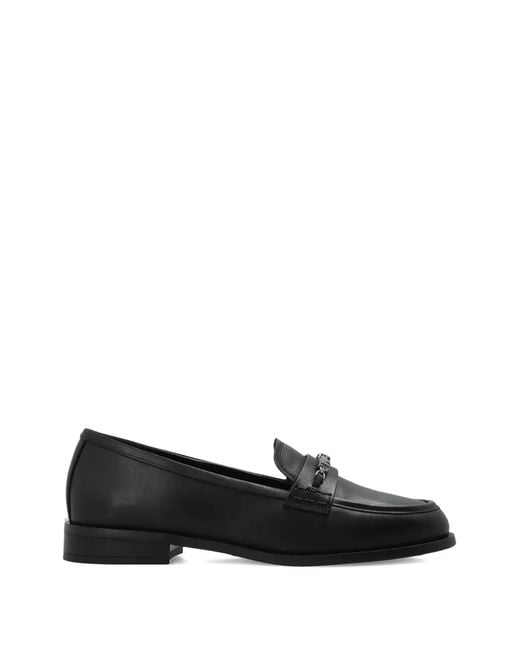 MICHAEL Michael Kors Black Dina Chain Calf Leather Pumps