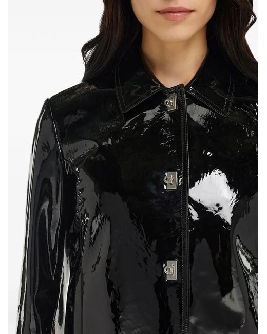 Ferragamo Black Boxy Nappa Jacket
