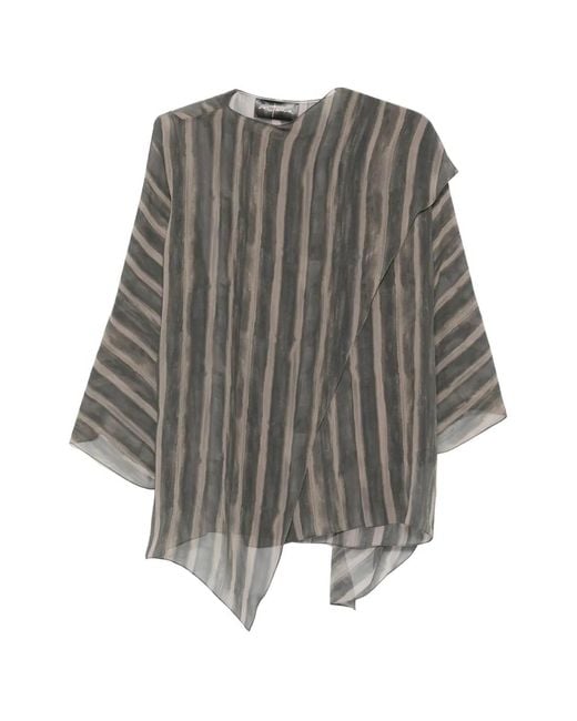 Cortana Gray Ursula Blouse