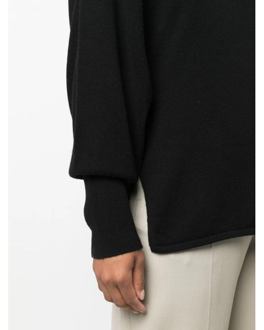 Fabiana Filippi Black Wool And Silk Blend Sweater
