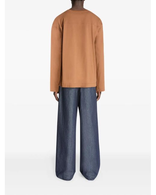 Dries Van Noten Klassisches Langarmshirt in Brown für Herren